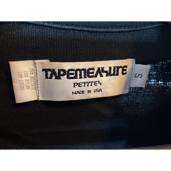 Vintage 90s Tapemeasure Black Made in the USA Motorcycle Jacket Sz S - Picture 5 of 10